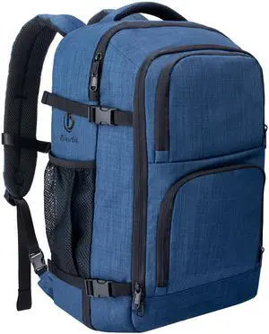 Dinictis 40L Travel Backpack Carry on Flight Approved, Backpack Suitcase for Travel, Personal Item Travel Bag fits 17 inch Laptop-Blue