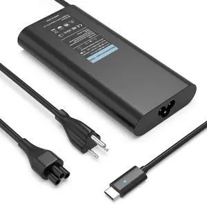 130W USB C Slim AC Power Adapter for Dell Precision 3550 3551 3560 3561 3570 3571 3580 3581 3590 3591 3470 3480 5470 5480 5550 5560 5570 5750 5760 5770 Type C Laptop Charger