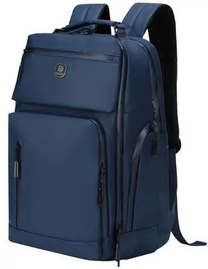 DTGN Large Capacity Water Resistant Laptop Backpack, 17 Inch Airplane Approved Durable Bag for College, Business Travel, Blue