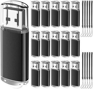 EASTBULL 2.0 USB Bulk Flash Drive 8GB Flash Drives 50 Pack USB 2.0 Drive Bulk Memory Thumb Drive for Storage and Backup 8GB 50 Pack Black