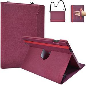 E NET-CASE Case for Remarkable Paper Pro, 360 Degree Rotating Stand Cover with Pen Holder/Hand Strap/Carrying Shoulder Strap & Auto Sleep/Wake for Remarkable Paper Pro 11.8" 2024 Released (Red)