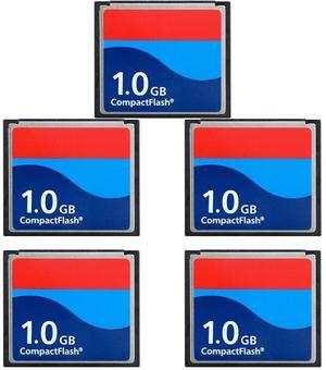 ZhongSir Five Pack 1GB Compact Flash Memory Card High Speed Digital Camera Card Industrial Grade Card(5Pack)