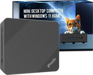 iProda Mini PC with Intel Alder Lake N97 CPU (up to 3.6GHz), Mini Desktop Computer PC Windows 11 Home Mini Computer with 16GB DDR4 512GB PCIe SSD 4K Dual Display Micro PC Bluetooth5.2/WiFi6/USB3.2