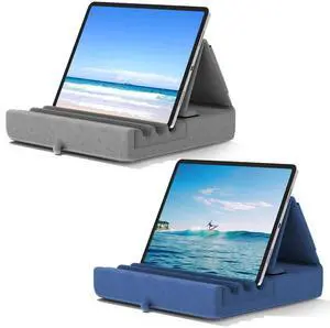 KDD Tablet Pillow Holder, Foldable iPad Stand for Lap, Bed and Desk
