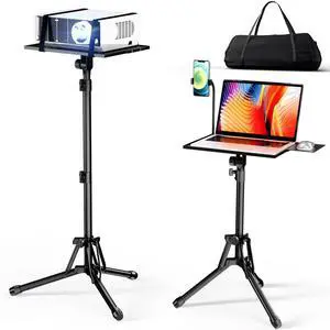KOOV 1PC Projector Stand with with Mouse Tray & Phone Holder + 1PC Projector Stand with with Mouse Tray