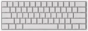 MONSGEEK FUN60 Pro Rapid Trigger Gaming Keyboard 8k SP Magnetic Switch HE Keyboard Multi-Modes Wireless 60% White Shine-Through (Glare Magnetic Switch)