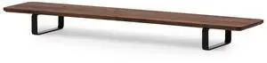 Oakywood Dual Monitor Stand - Handmade in EU - Natural Wood Monitor Stand Riser - Laptop Accessories - 220 lbs (100 kg) Capacity - 41.3"x9" (105x23 cm) - 100% Natural Walnut Wood
