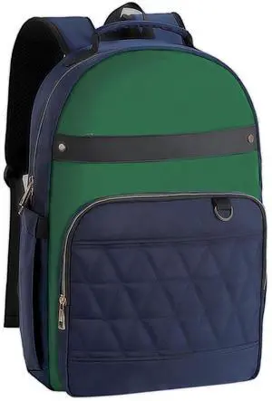 Oenanfe Laptop Backpack for Women, 15.6 inch backpack, Business Backpacks,College Bag Casual Daypack (Blue-Green-Black, 15.6)