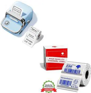 Phomemo M150 Thermal Label Printer with 2 Label Tapes Phomemo M150 Thermal Label Printer with 2 Label Tapes