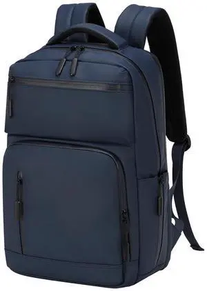 SUIKIHUM Waterproof Laptop Backpack for Men & Women, Flight Approved Anti-Theft Daypack with 15.6-inch Laptop Sleeve (Blue)