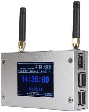 MMDVM Duplex Hotspot Board, Multi Mode Digital Voice Modem Support C4FM DMR DSTAR P25 Slot 1 + Slot 2, Built in 8G TF Card, USB Port, with Aluminum Case and Color Display