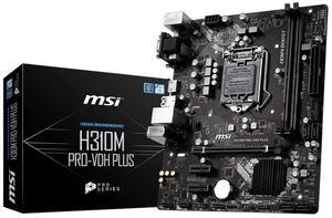MSI VDH Plus Intel H310 Micro ATX DDR4-SDRAM Motherboard