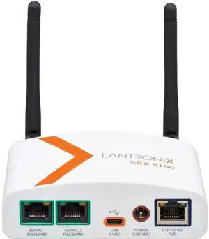 Lantronix SGX 5150 Wireless IoT Device Gateway, Dual Band 5G 802.11ac and 80211 b/g/n, USB Host and Device Modes, a single 10/100 Ethernet port, US Model