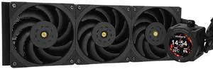 Thermalright CORE Vision 360 Black CPU AIO Cooler,IPS LCD Screen with 480 * 480 Resolution,for AM5&Intel 1700/1851,High-Performance 360 Specs Water-Cooled Radiator with 2.1in Removable Display