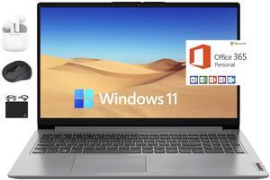 Lenovo IdeaPad Flagship Laptop, 15.6" HD Display, Intel Dual Core Processor Up to 2.8GHz, 8GB RAM, 256GB SSD + 128GB eMMC, 1-Y Microsoft Office 365, Wi-Fi 6, Webcam, Win 11 +HubxcelAccessory