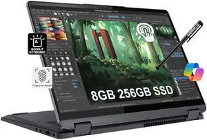 Lenovo IdeaPad Flex 5i 2-in-1 Laptop (14" FHD+ Touchscreen, Intel Core i3-1215U, 8GB RAM, 256GB SSD) Convertible, Fingerprint, FHD Webcam, 9-Hr Battery Life, IST Pen, Win 11 Home in S Mode, Grey