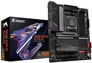 GIGABYTE B650 AORUS Elite AX AMD B650 ATX Motherboard with DDR5, PCIe 5.0, WiFi 6E, 5-Year Warranty
