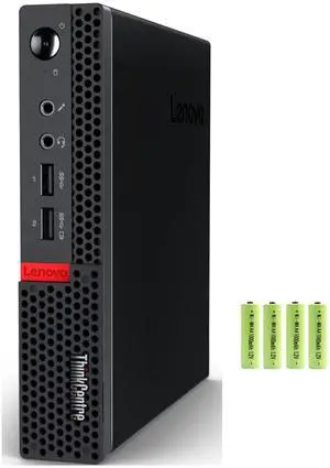 Lenovo ThinkCentre M625 Mini Desktop Computer PC [Windows 11 Pro], 2-core AMD A4-9120C(up to 2.4 GHz), 16GB RAM 256GB PCIe SSD, AMD Radeon R4 Graphics, 2x Display Ports, 6x USB Ports, RJ-45, w/Battery