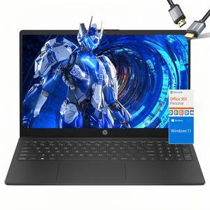 HP 15 inch Laptop 2024 School Laptop Windows 11 - Intel Core Processor Beat i7-10510Y - Computadoras Laptop en oferta - Wi-Fi 6 - Long Battery Life - HDMI Cable (32GB RAM |128GB UFS SSD)