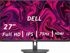 Dell S27 Series - 27" FHD Monitor - IPS - 75Hz Refresh Rate - AMD FreeSync - VESA, 1000 : 1 Contrast Ratio, 4ms Grey-to-Grey Response Time, Low Blue Light, Flicker Free, Anti-Glare, 2 x HDMI, Black
