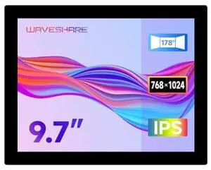 waveshare 9.7inch Capacitive Touch Display, Supports All Versions of Raspberry Pi, Compatible with Raspberry Pi 5, 768x1024, Supports Windows 11/10 / 8.1/8 / 7