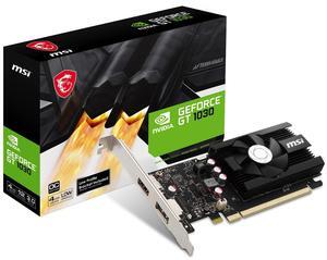 MSI Gaming GeForce GT 1030 4GB DDR4 64-bit HDCP Support DirectX 12 DP/HDMI Single Fan OC Graphics Card (GT 1030 4GD4 LP OC)