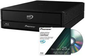 Pioneer Blu-ray Drive, BDR-WX01DMU  US-only Model and Pioneer BD-R 25GB Disc for Archive Set