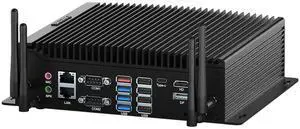 BASOARO Fanless Industrial PC i5, Mini PC Win 11 Pro Core i5 10210U, 16GB RAM 256GB SSD, HD DP Type-C Triple Display, GPIO, 6 RS232 COM, 8 USB, WiFi, BT 4.2