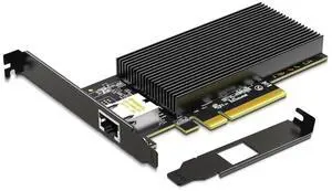10Gb RJ45 PCI-E Network Card with X540 Controller, Gigaplus X540-1T 10Gb Ethernet Adapter with Single 10Gbe PCI-E NIC, Support Windows/Linux/ESX Servers