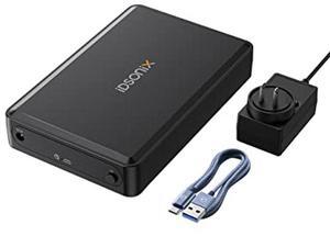 iDsonix Gray M.2 NVMe SSD Case Hard Drive Enclosure NVMe SSD USB C 3.1 Ultra 10G Speed External HDD Caddy Tool-Free Design for UASP, M.2 NVMe SATA Suitable for, Routers, PS4