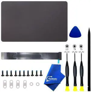 iPartsleader A2992 Trackpad Replacement for MacBook Pro (14-inch, M3 Pro or M3 Max, Nov 2023) Force Touch Touchpad with Cable and Screws Tool Kit EMC 8407 (Space Black)