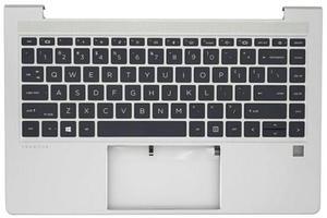 Jxjslp Replacement Upper Case Palmrest for HP Probook 440 G10 Series Laptop Backlit Keyboard Assembly N42405-001 Silver