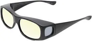 Medspex Fl013 Photochromic Transition Glasses Black/Yellow Therapeutic Color Therapy Blue Light Sensitivity Chromotherapy