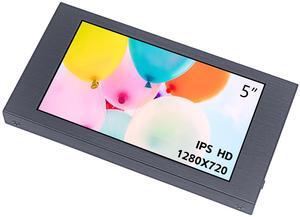 VIEWMEI 5 inch Touch Screen Monitor, 1280x720 Mini IPS Screen,HDMI PC Monitor with HDMI Inputs Compatible with Raspberry Pi, PC,Laptop