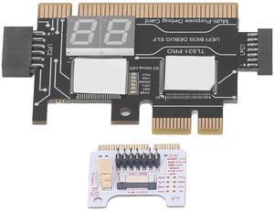 Post Test Motherboard Analyzer Diagnostic Card Kit Laptop Motherboard Analyzer Adapter Card for Desktop PC