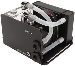 CPU Water Cooler Pump, 600L H PC Water Cooling Integrated Mute, Aluminum Heat Exchanger Liquid Cooling Radiator Heat Sink with Fans for CPU PC Water Cool System