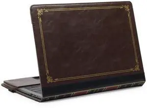 TYTX Leather Case Compatible with New MacBook Pro 13 inch 2022-2016 Release M2 M1A2338 A2289 A2251 A2159 A1989 A1706 A1708 with/Without Touch Bar Laptop Case Protective Folio Book Cover, Brown