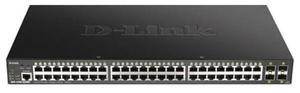 D-Link 48-Port Gigabit Smart Managed PoE+ Switch with 4 10G SFP+Ports (370W PoE Budget) - (DGS-1250-52XMP-6KV)