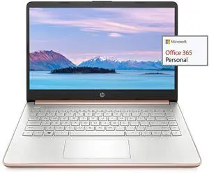 HP 2022 14" HD Laptop Light-Weight, AMD 3020e(Up to 2.6GHz), 8GB RAM, 256GB SSD + 64GB eMMC, 1 Year Office 365, WiFi, Bluetooth 5, USB Type-A&C, HDMI, Webcam, Win10