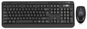 Adesso WKB-1320CB EasyTouch - Wireless Desktop Keyboard and Mouse Combo, Black