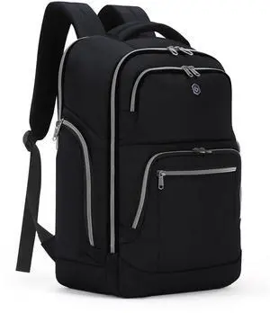 Blue Quartz Travel Laptop Backpack, Business Anti Theft Sturdy Work Bag with USB Charging Port, Airplane Approved College Computer Bag Gifts for Men & Women, Fits 15.6 Inch Notebook