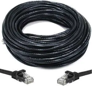 UbiGear 100' FT Oxygen-Free Copper Heavy Duty CAT6 Waterproof Outdoor Direct Burial UV Resistant Ethernet LAN Network Patch Cable RJ45 Cord (100FT Outdoor)