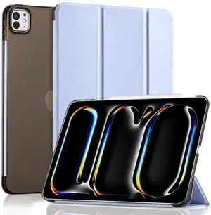 CoBak Case for iPad Pro 11 Inch (M4) 2024 (5th Gen) Released, Slim Stand Hard Back Shell Protective Smart Cover with Auto Sleep Wake Feature for iPad Pro 11 Inch Tablet