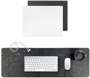 Felt Desk Mat & Glass Mouse Pad