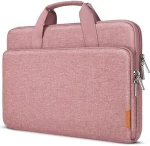 DOMISO 17.3 inch Laptop Sleeve Bag Water-Resistant Carrying Case with Handle for Dell/MSI GS73VR Stealth Pro/HP Envy 17/LG Gram 17"/ROG Strix GL702VS/17.3" Notebooks,Pink