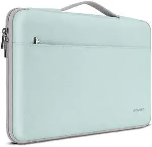 DOMISO 17 inch Laptop Sleeve Case Water-Resistant Bag Portable Carrying Protector with Handle for 17.3" IdeaPad 3 Gen 7/IdeaPad 300 320 321/17.3" ZBook Fury 17.3 G8/HP Envy/LG Gram 17", Mint Green