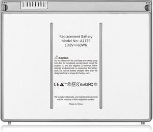 HBFVG A1175 A1260 A1211 A1226 A1150 (only for 2006 2007 2008 Version) Laptop Battery Replacement for MacBook Pro 15 inch MA348 M6099 MA348/A MA348G/A MA348J/A (10.8V 60wh)
