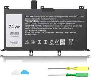 VNYUNQWE 74WH 357F9 Laptop Battery for Dell Inspiron 15 7000 Gaming 15 7559 i7559 7557 i7557 5577 7567 5576 7566 INS15PD Series P65F P65F001 P57F P57F003 71JF4 071JF4 0GFJ6 0357F9