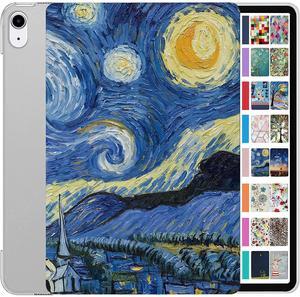 DuraSafe Cases for iPad Air 6 Air 11 2024 Air 5 2022 Air 4 2020 [ Air 4th 5th 6th 11th Gen] A2316 A2324 A2325 A2072 A2588 A2591 MM9E3LL/A MM9D3LL/A MME23LL/A Printed PCStand Cover - Starry Night