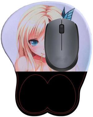 fonyell 3D Gaming Mousepads Anime Wrist Rest Cartoon Mouse Pad Soft Mouse Desk Mat Anti-Slip Office Mat 2way Skin (Version 1)